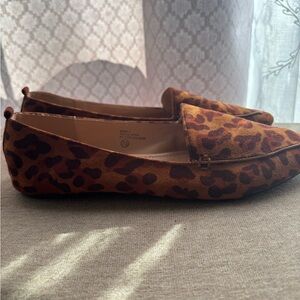 Chase + Chloe Brown Leopard Flats